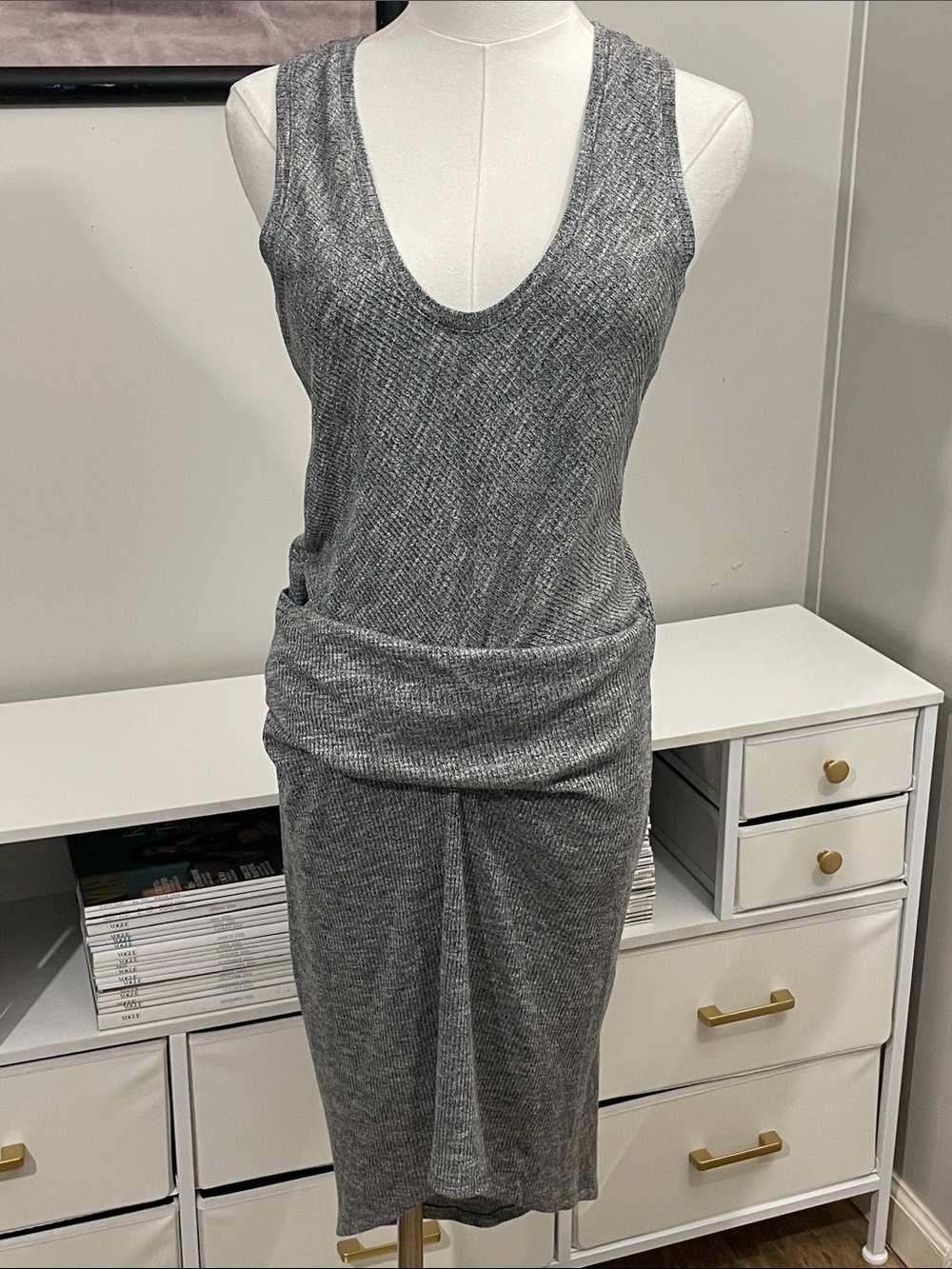 RACHEL Rachel Roy Ribbed Dress (L)